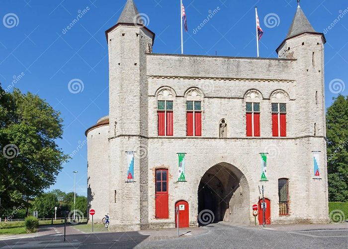 Kruispoort Bruges - the Cross Gate (Kruispoort Gate) Editorial Image - Image ... photo