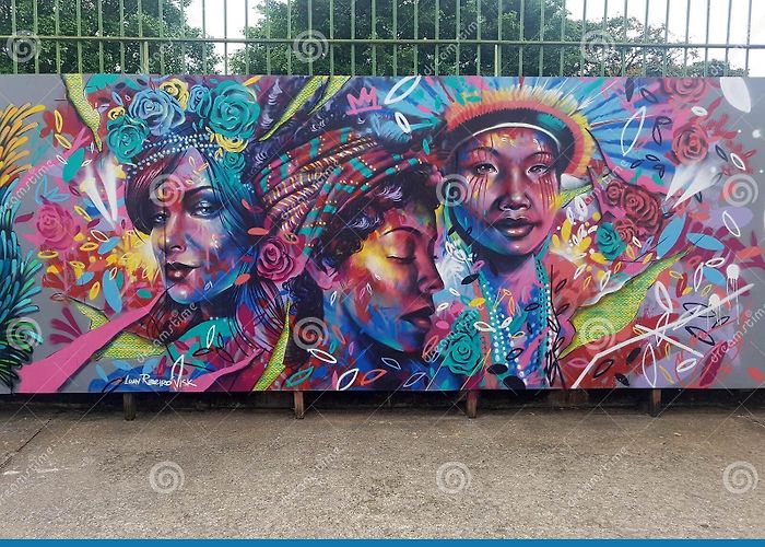 Latin America Memorial Luan Ribeirovisk`s Panel, at the Latin America Memorial. Editorial ... photo