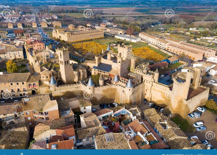 Palacio Real Towers of Castle Palacio Real De Olite. Spain Stock Image - Image ... photo