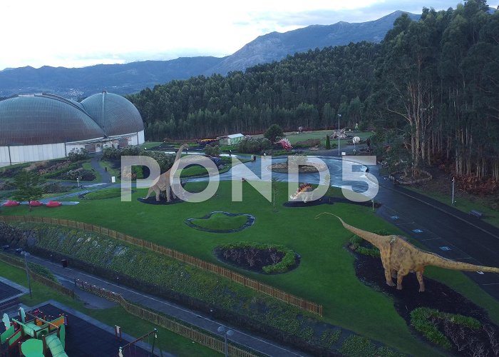 Museo del Jurásico de Asturias Jurassic museum. Dinosaurs in Colunga. A... | Stock Video | Pond5 photo