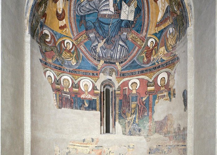 Sant Climent de Taüll Church The Painted Apse of Sant Climent, Taüll, with Christ in Majesty ... photo