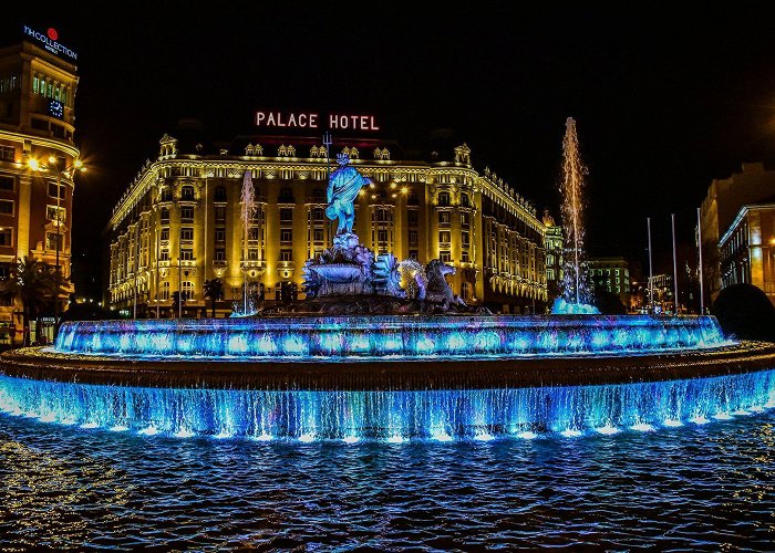 Neptune Fountain Neptune at Night photo