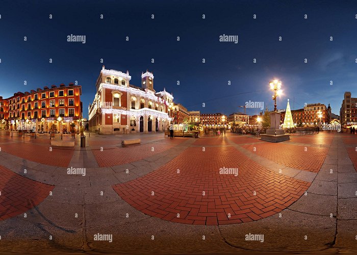 Plaza Mayor de Valladolid 360° view of Valladolid - Plaza mayor with christmas decorations ... photo