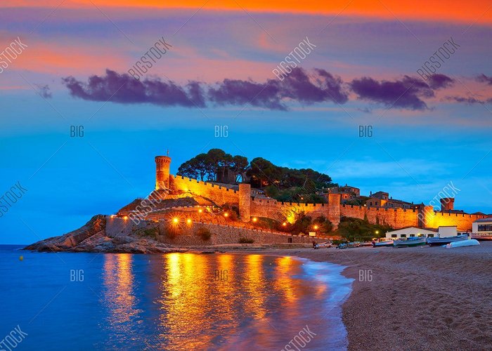 Tossa de Mar Castle Tossa De Mar Sunset Image & Photo (Free Trial) | Bigstock photo