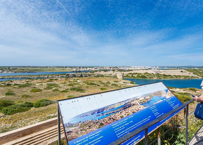 La Mola Fortress Balconies and panoramic views of the Port of Mahon from La Mola ... photo