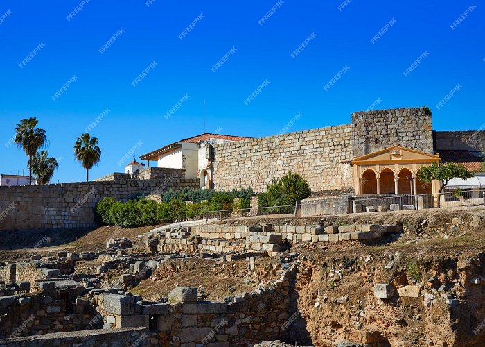 Alcazaba Premium Photo | Merida alcazaba in spain badajoz extremadura photo