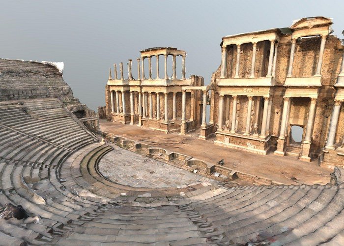 Merida Roman Theatre Roman Theatre, Mérida, Spain - 3D model by rafapages (@rafapages ... photo