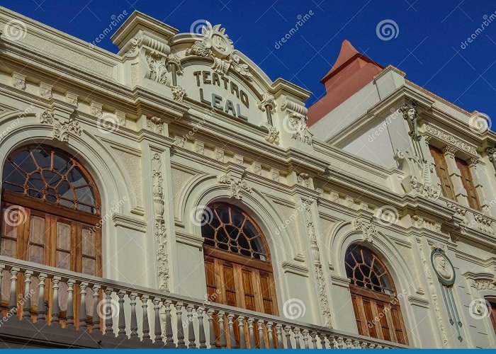 Leal Theatre San CristÃ³bal De La Laguna on Tenerife- Teatro Leal Stock Image ... photo