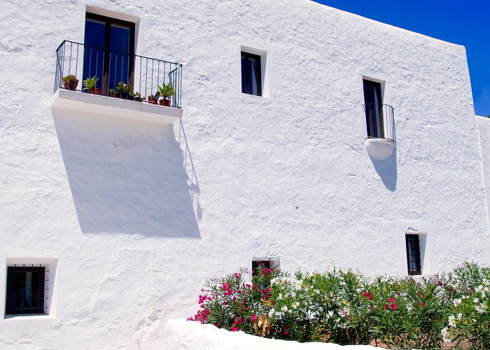 Sant Carles Church Ibiza White Church In Sant Carles Peralta Rustic Spanish Town ... photo