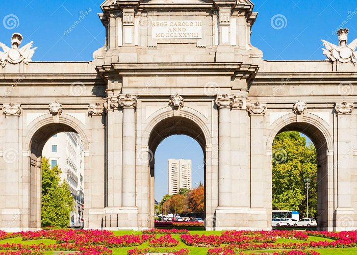 Plaza de la Independencia Alcala Gate in Madrid, Capital of Spain Stock Image - Image of ... photo