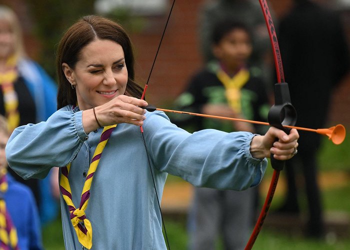 Abbaye du Rivet Kate Middleton Plays Archery in Blundstone Boots at Big Help Out photo