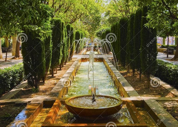 Royal Palace of La Almudaina Gardens of Almudaina Palace in Palma of Majorca Stock Image ... photo