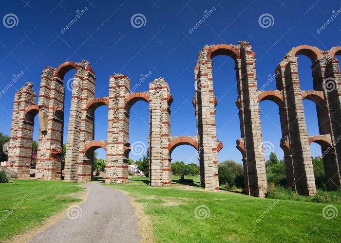 Los Milagros Roman Aqueduct The Acueducto De Los Milagros (English: Miraculous Aqueduct) is a ... photo