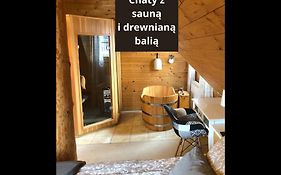 Chaty Swierkowe Wzgorze - Drewniane Domy Z Sauna I Balia คาร์ปัตซ์ Exterior photo