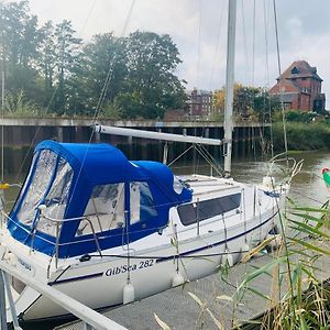 Cosy Sailing Boat Glamping Accommodation On The River In แซนด์วิช Exterior photo