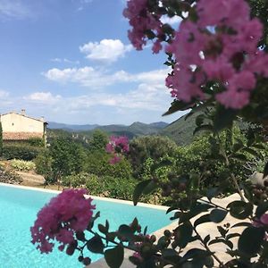 Gite En Cevennes Du Sud, Bergerie Restauree Au Rez De Jardin D'Une Bastide Avec Piscine, Vue Exceptionnelle, Authenticite Et Confort Villa Saint-Laurent-le-Minier Exterior photo