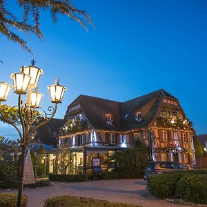 Hotel Restaurant Relais De La Poste - Strasbourg Nord ลา วองต์เซอโน Exterior photo