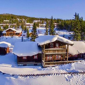 Grand Cabin On Nesfjellet Alpin With Ski In Out เนสเบียน Exterior photo