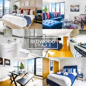 Penthouse Apartment In Town Centre, Free Parking & Balcony By Redwood Stays แคมเบอร์ลีย์ Exterior photo