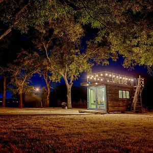 Elegant Container Tiny House Yellow & Blue Villa เวโก Exterior photo