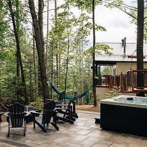 Chalet Nido - Spa Fire Pit & Suspension Bridge Sainte Beatrix Exterior photo