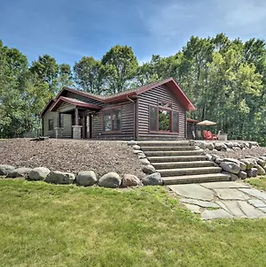 Quiet Lakeside Cabin Patio And Stunning Views! Grantsburg Exterior photo